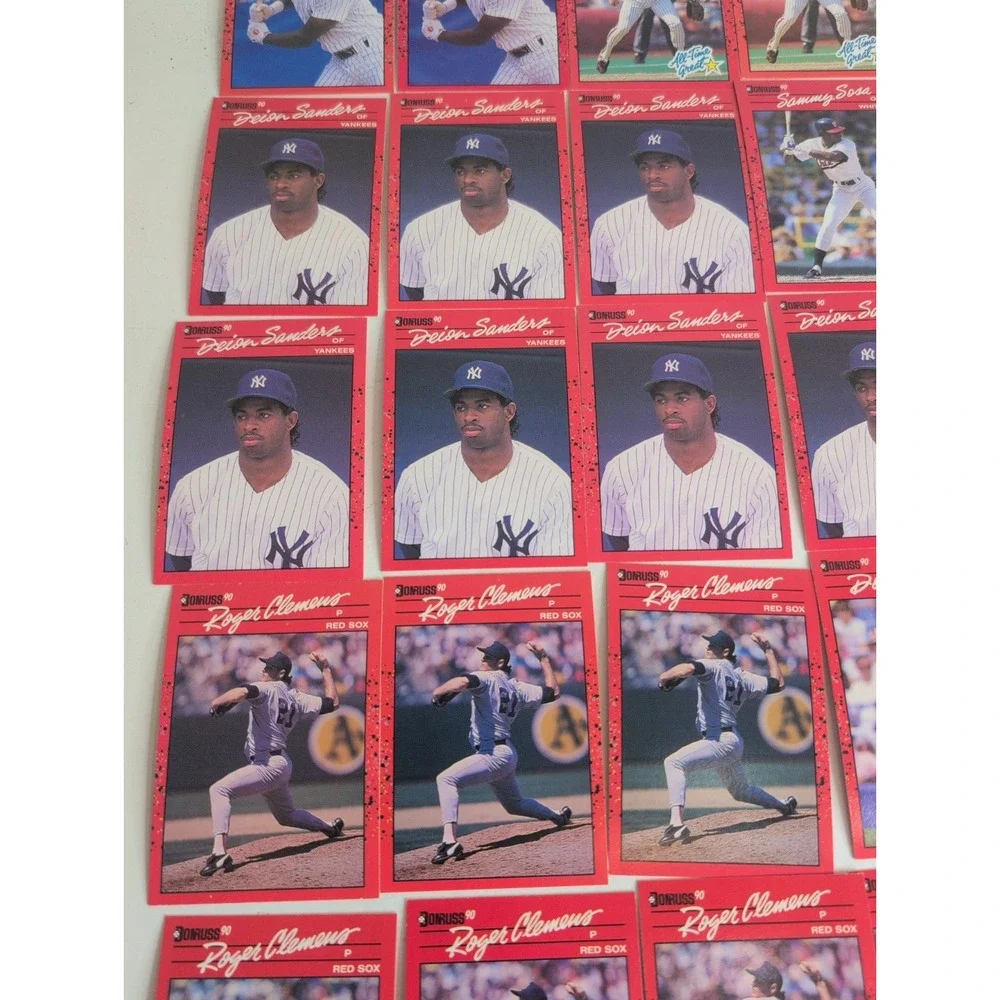 Mixed Lot Of 136 Gradable 1990 Donruss Baseball Cards Barry Bonds Roger Clemens